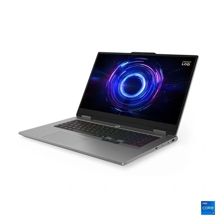 Lenovo LOQ 17IRX10 notebook 17,3" FHD, Intel Core i5-13450HX, 16GB DDR5, 1TB SSD, RTX 5050 8GB, nincs OS, holdszürke