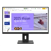 Lenovo ThinkVision E27Q-40 monitor 27" QHD IPS 100Hz, állítható magasságú, elfordítható, pivot állvány