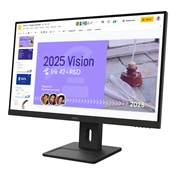 Lenovo ThinkVision E27Q-40 monitor 27" QHD IPS 100Hz, állítható magasságú, elfordítható, pivot állvány