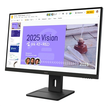 Lenovo ThinkVision E27Q-40 monitor 27" QHD IPS 100Hz, állítható magasságú, elfordítható, pivot állvány