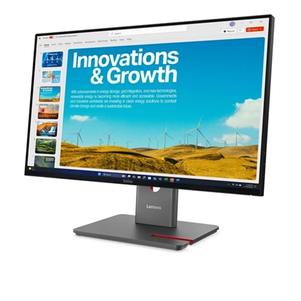 Lenovo ThinkVision P24QD-40 monitor 23,8" QHD IPS 120Hz, állítható magasságú, elfordítható, pivot állvány