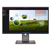Lenovo ThinkVision P27Q-40 monitor 27" QHD IPS 120Hz, állítható magasságú, elfordítható, pivot állvány