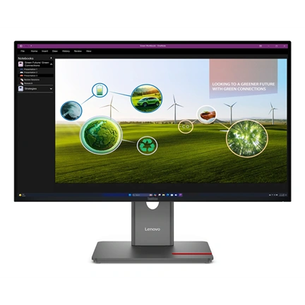 Lenovo ThinkVision P27Q-40 monitor 27" QHD IPS 120Hz, állítható magasságú, elfordítható, pivot állvány