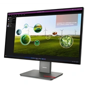 Lenovo ThinkVision P27Q-40 monitor 27" QHD IPS 120Hz, állítható magasságú, elfordítható, pivot állvány