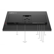 Lenovo ThinkVision P27Q-40 monitor 27" QHD IPS 120Hz, állítható magasságú, elfordítható, pivot állvány