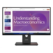 Lenovo ThinkVision T24D-40 monitor 23,8" FHD IPS 120Hz, USB-C, állítható magasságú, elfordítható, pivot állvány