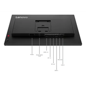 Lenovo ThinkVision T24D-40 monitor 23,8" FHD IPS 120Hz, USB-C, állítható magasságú, elfordítható, pivot állvány