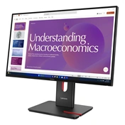 Lenovo ThinkVision T24D-40 monitor 23,8" FHD IPS 120Hz, USB-C, állítható magasságú, elfordítható, pivot állvány