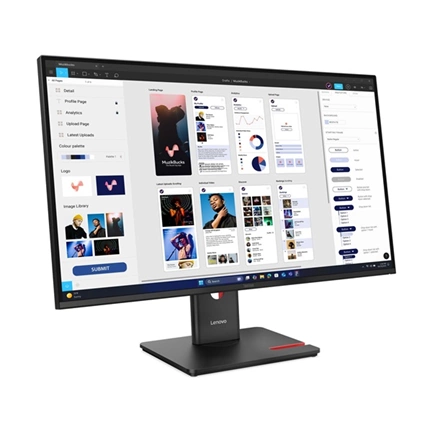 Lenovo ThinkVision T32UD-40 monitor 31,5" UHD IPS, állítható magasságú, elfordítható, pivot állvány
