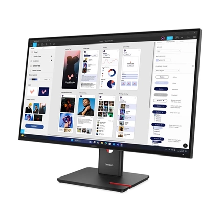 Lenovo ThinkVision T32UD-40 monitor 31,5" UHD IPS, állítható magasságú, elfordítható, pivot állvány