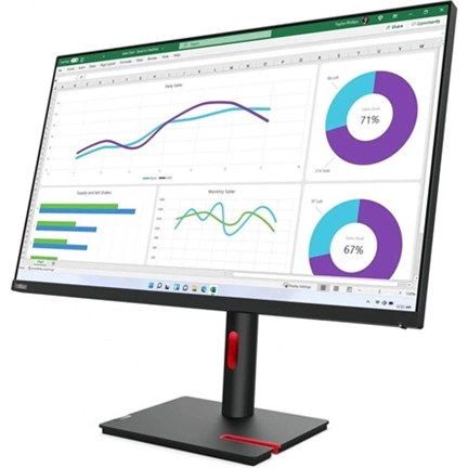Lenovo ThinkVision T32h-30 monitor 31,5" QHD IPS állítható magasság, elfordítható, pivot