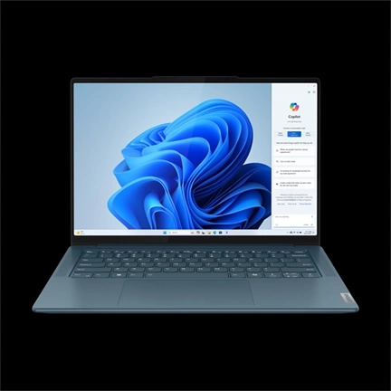 Lenovo Yoga Pro 7 14AHP9 notebook 14,5" 2,5K IPS AMD Ryzen 7 8845HS 16GB LPDDR5x 512GB SSD nincs op. rendszer, zöldeskék