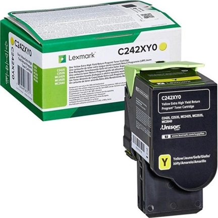 Lexmark C242XY0 C/MC23/4/5xx Yel Rtn 3.5K Cartridge