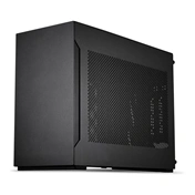 Lian Li A4-H2O számítógépház PCIe 5.0 riser kábellel - mini-ITX, SFX kompatibilitás, fekete