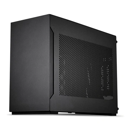 Lian Li A4-H2O számítógépház PCIe 5.0 riser kábellel - mini-ITX, SFX kompatibilitás, fekete