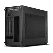 Lian Li A4-H2O számítógépház PCIe 5.0 riser kábellel - mini-ITX, SFX kompatibilitás, fekete