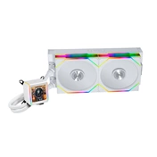 Lian Li Galahad II LCD TL Wireless 280 vízhűtés ARGB világítással, fehér