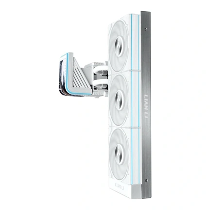 Lian Li HydroShift II OLED Curved 360P28 vízhűtőrendszer UNI FAN P28 V2 ventilátorokkal, fehér