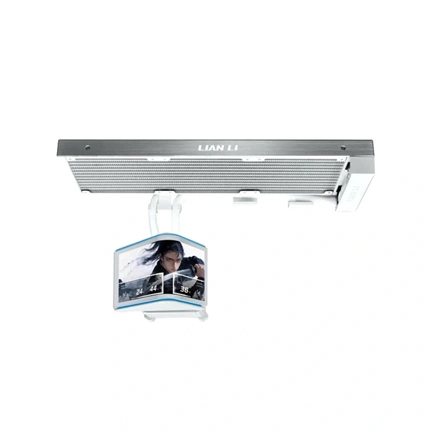 Lian Li HydroShift II OLED Curved 360 Fanless vízhűtés ventilátorok nélkül, fehér