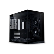 Lian Li O11 Dynamic Mini V2 Flow számítógépház - ATX, edzett üveg elöl/oldalt, 5db PWM ventilátor, fekete