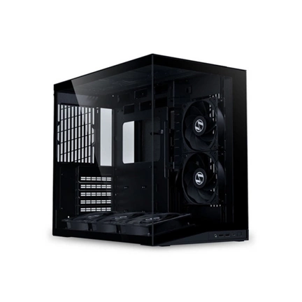 Lian Li O11 Dynamic Mini V2 Flow számítógépház - ATX, edzett üveg elöl/oldalt, 5db PWM ventilátor, fekete