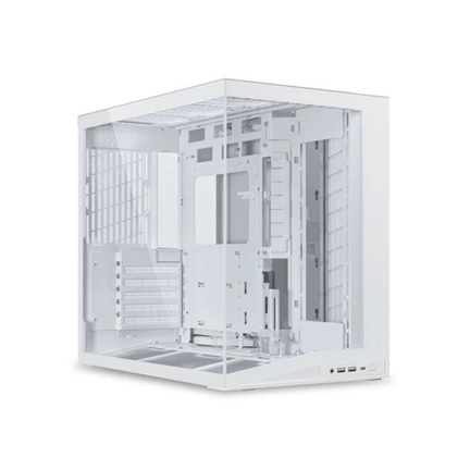 Lian Li O11 Dynamic Mini V2 számítógépház - ATX, edzett üveg elöl/oldalt, fehér