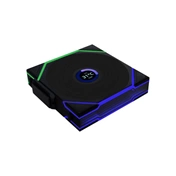 Lian Li UNI FAN TL Wireless LCD 120 Reverse Blade rendszerhűtő - ARGB, PWM, 350-1900rpm, 31dBA, fekete