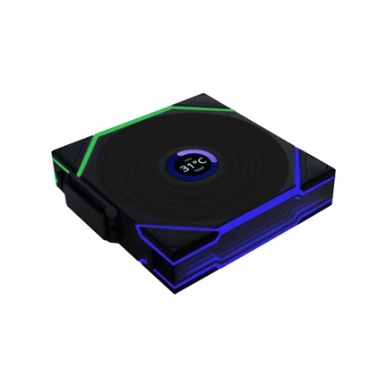 Lian Li UNI FAN TL Wireless LCD 120 rendszerhűtő - ARGB, PWM, 350-1900rpm, 27dBA, fekete