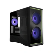 Lian Li Vector V150 INF számítógépház - micro-ATX, Infinity Mirror előlap, edzett üveg, 3db ARGB PWM ventilátor, fekete