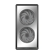 Lian Li Vector V150 INF számítógépház - micro-ATX, Infinity Mirror előlap, edzett üveg, 3db ARGB PWM ventilátor, fekete