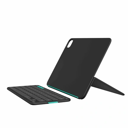 Logitech Flip Folio billentyűzet 11" iPad Pro M4, iPad Air M2/M3/M4, grafitszürke, angol