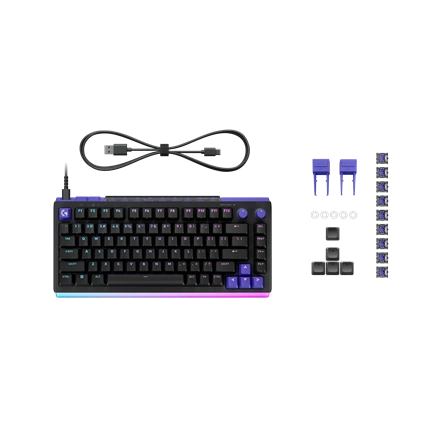 Logitech G512 X 75 billentyűzet játékhoz - mechanikus, analóg kapcsolók, taktilis, angol (nemzetközi) kiosztás, fekete