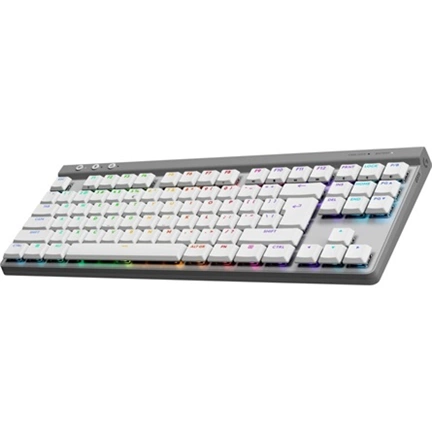 Logitech G515 Lightspeed TKL billentyűzet - játékhoz tervezett, vezeték nélküli, mechanikus, tactile, nemzetközi, fehér