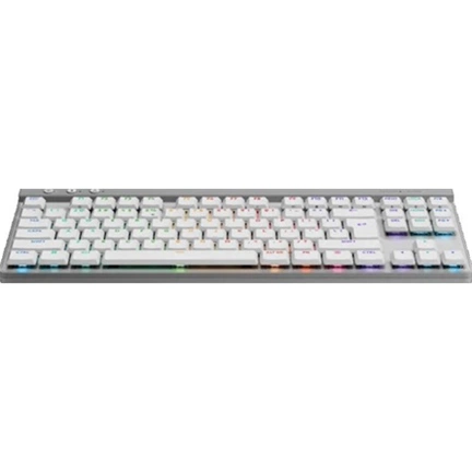 Logitech G515 Lightspeed TKL billentyűzet - játékhoz tervezett, vezeték nélküli, mechanikus, tactile, nemzetközi, fehér