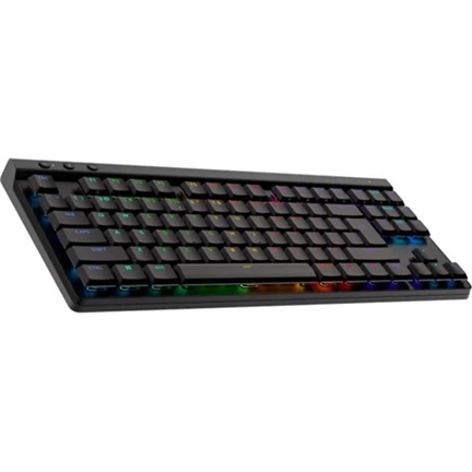 Logitech G515 Lightspeed TKL billentyűzet - játékhoz tervezett, vezeték nélküli, mechanikus, tactile, nemzetközi, fekete Logitech G515 Lightspeed TKL billentyűzet - játékhoz tervezett, vezeték nélküli, mechanikus, tactile, nemzetközi, fekete