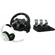 Logitech G920/G29 kormány/pedál + Driving Force váltó + Astro A10 fejhallgató, fehér