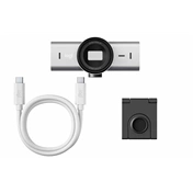 Logitech MX Brio webkamera - UHD 4K, halványszürke