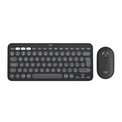 Logitech Pebble 2 Combo billentyűzet és egér - Bluetooth, nemzetközi, grafitszürke