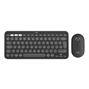 Logitech Pebble 2 Combo for Mac billentyűzet és egér - Bluetooth, nemzetközi, grafitszürke