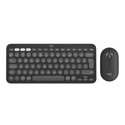 Logitech Pebble 2 Combo for Mac billentyűzet és egér - Bluetooth, nemzetközi, grafitszürke