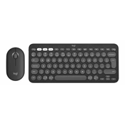 Logitech Pebble 2 Combo for Mac billentyűzet és egér - Bluetooth, nemzetközi, grafitszürke