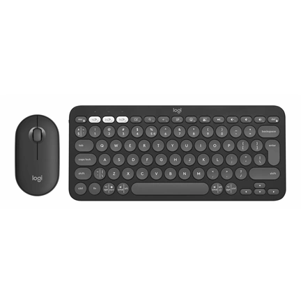 Logitech Pebble 2 Combo for Mac billentyűzet és egér - Bluetooth, nemzetközi, grafitszürke