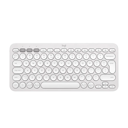 Logitech Pebble Keys 2 K380s billentyűzet - Bluetooth, nemzetközi, fehér