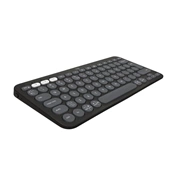 Logitech Pebble Keys 2 K380s billentyűzet - Bluetooth, nemzetközi, grafitszürke