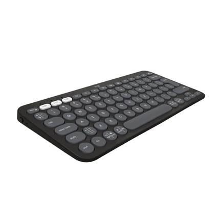 Logitech Pebble Keys 2 K380s billentyűzet - Bluetooth, nemzetközi, grafitszürke