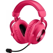 Logitech Pro X 2 Lightspeed Wireless Bluetooth Gaming Headset Magenta