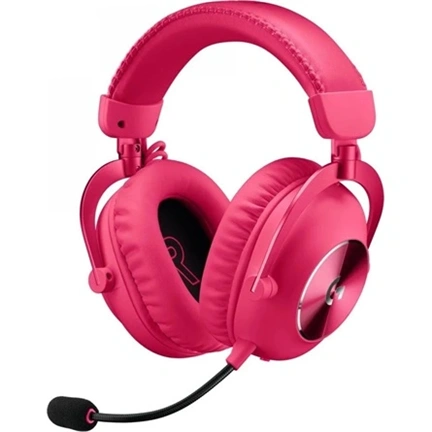 Logitech Pro X 2 Lightspeed Wireless Bluetooth Gaming Headset Magenta