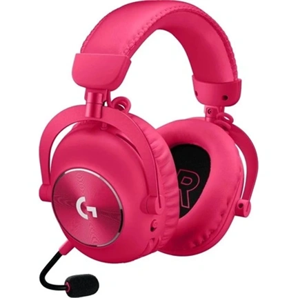 Logitech Pro X 2 Lightspeed Wireless Bluetooth Gaming Headset Magenta