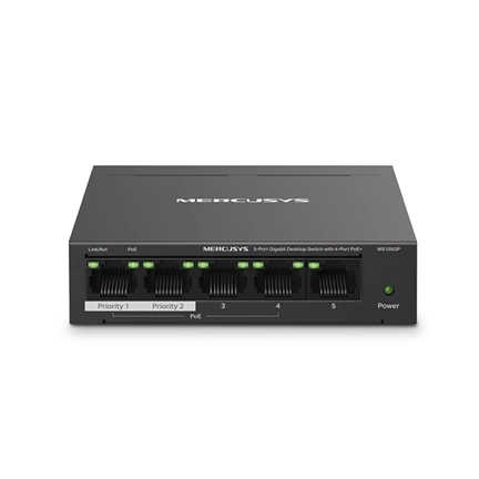 MERCUSYS MS105GP 5-Port Gigabit Desktop Switch wit