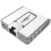 MIKROTIK mAP lite - Tiny size 2.4GHz Dual Chain access point with a 650MHz CPU, 64MB RAM and one Ethernet